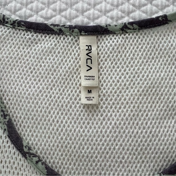 RVCA Street Seen Mini Dress Mesh Top Snap Front • Medium - Picture 5 of 9